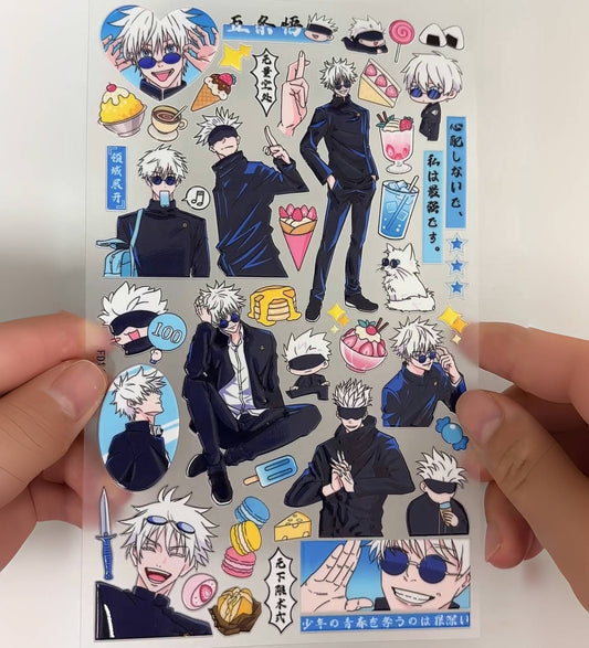 Satoru Gojo 3D Embossed Sticker