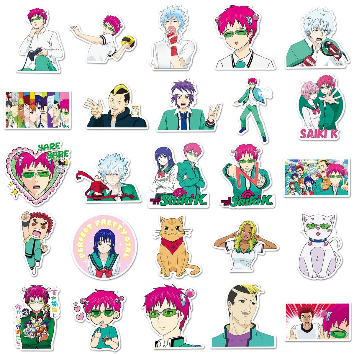 Saiki Kusuo stickers(50pcs)